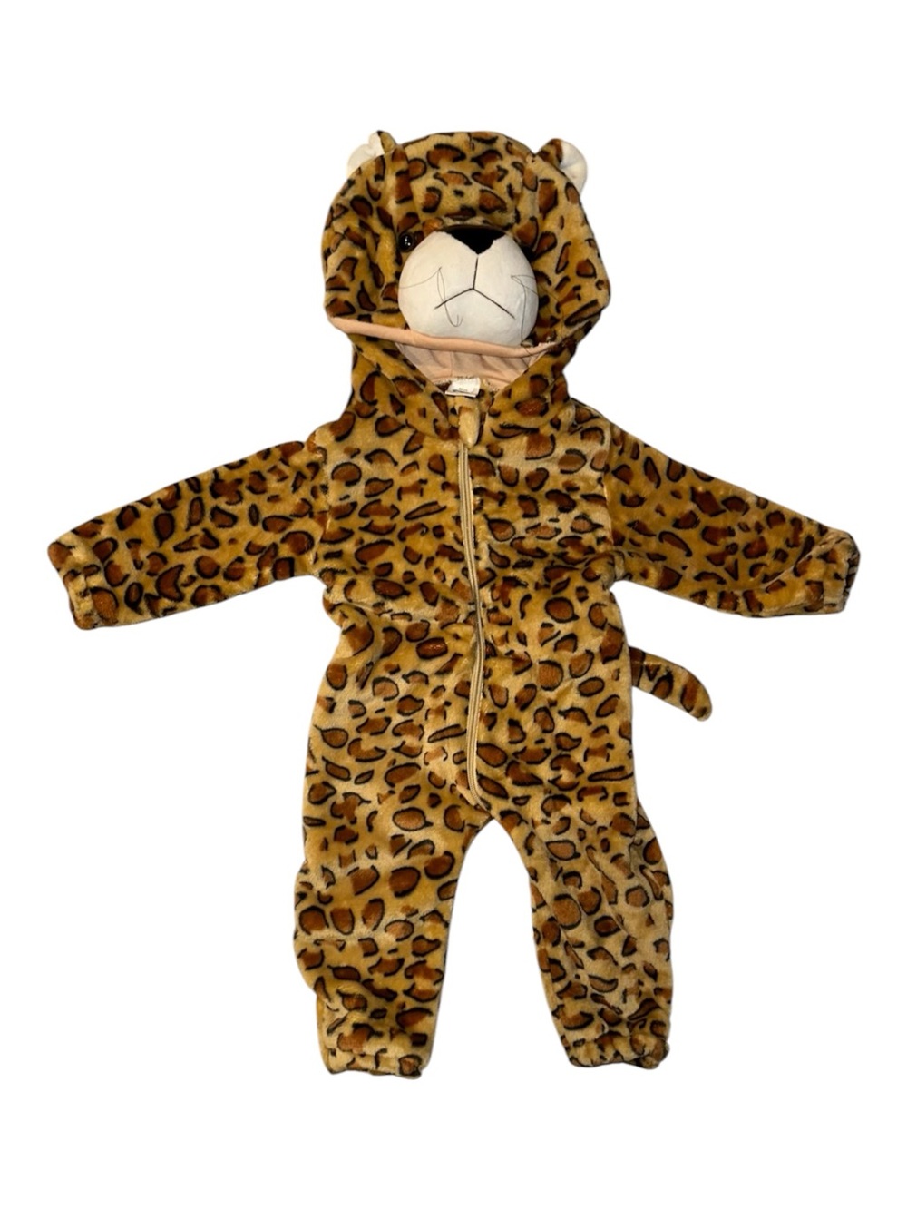 Leopard Print Hooded Plush Costume